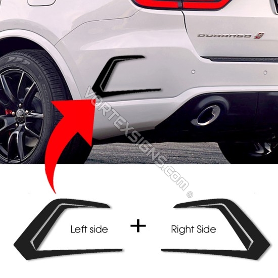 Custom bumper vent Wings decorative sticker