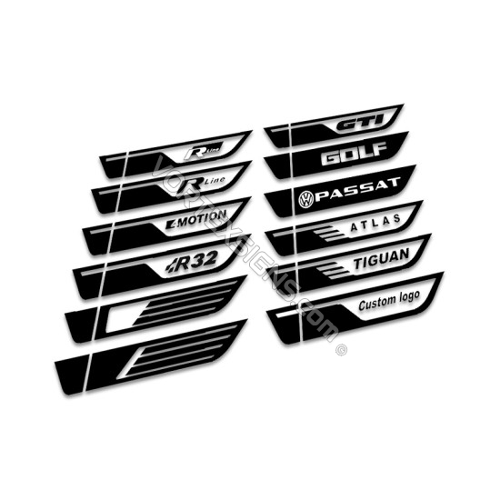 R-line Door Wings for VW sticker