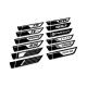 vw r line under mirror Door molding exterior accessory Wings decal