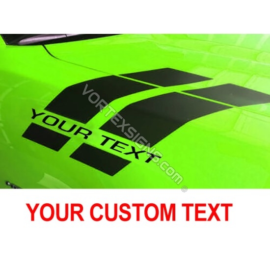 Custom Text Fender Stripes sticker