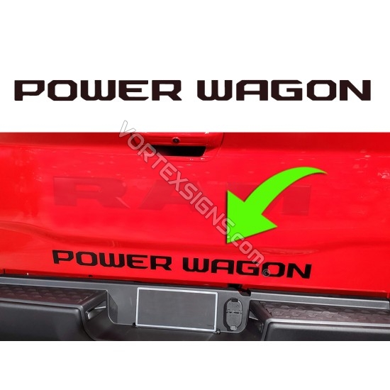 Power Wagon Tailgate decal
