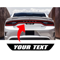 Dodge Charger Custom Text Trunk Decal