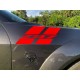 Custom Text Fender Stripes sticker