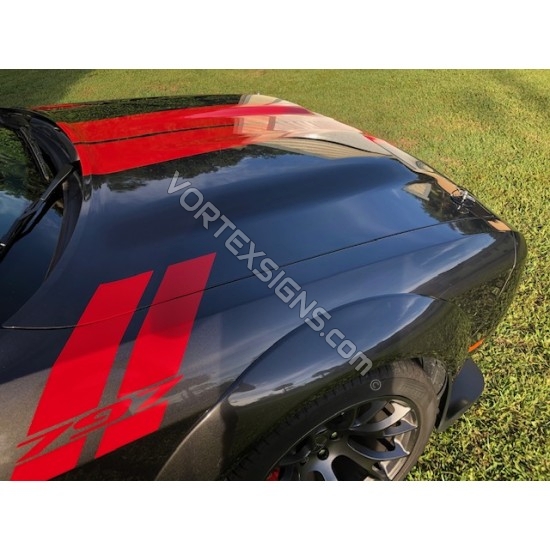 Custom Text Fender Stripes sticker