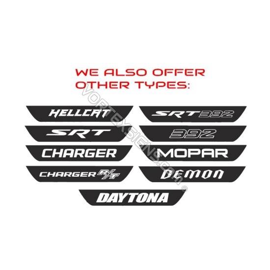 Custom Text Tail light lamp Accent Decal sticker
