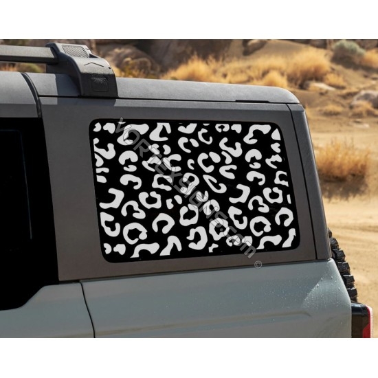 cheetah window decal for Bronco big body 6G