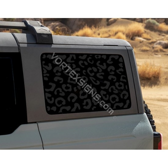 cheetah window decal for Bronco big body 6G