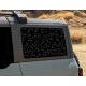 cheetah window decal for Bronco big body 6G