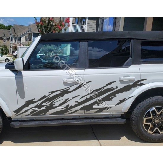 ford bronco mud splash look vinyl decals