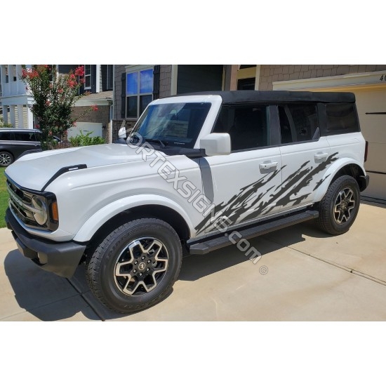 ford bronco mud splash look vinyl decals