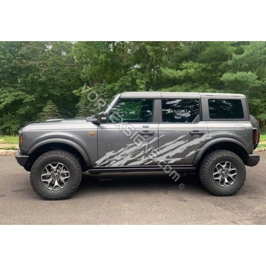 ford bronco mud splash look vinyl decals