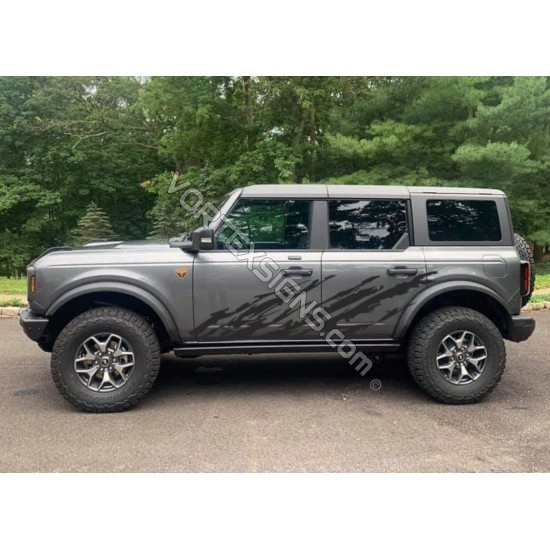 ford bronco mud splash look vinyl decals