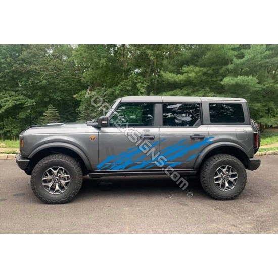 ford bronco mud splash look vinyl decals