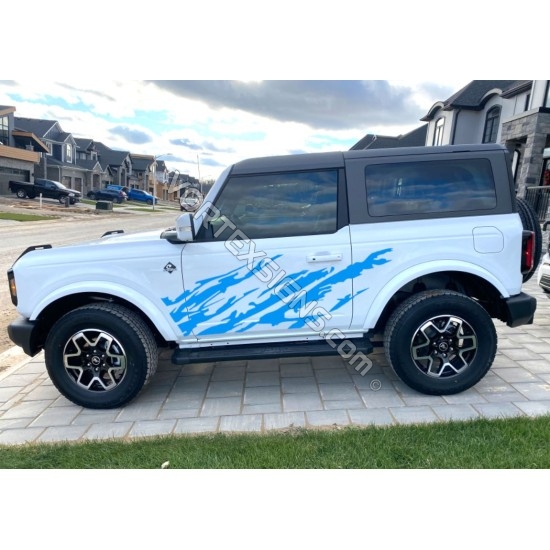 ford bronco mud splash look vinyl decals