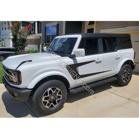 ford bronco exterior side graphics