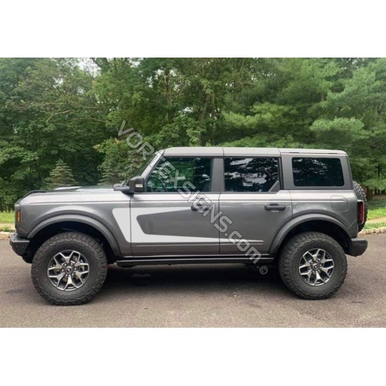 ford bronco exterior side graphics