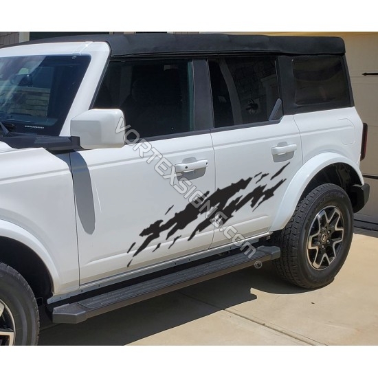 ford bronco mud splash look vinyl decals