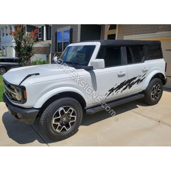 ford bronco mud splash look vinyl decals