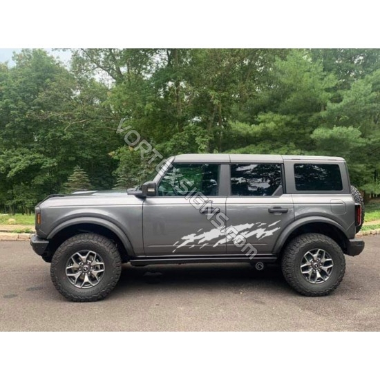 ford bronco mud splash look vinyl decals