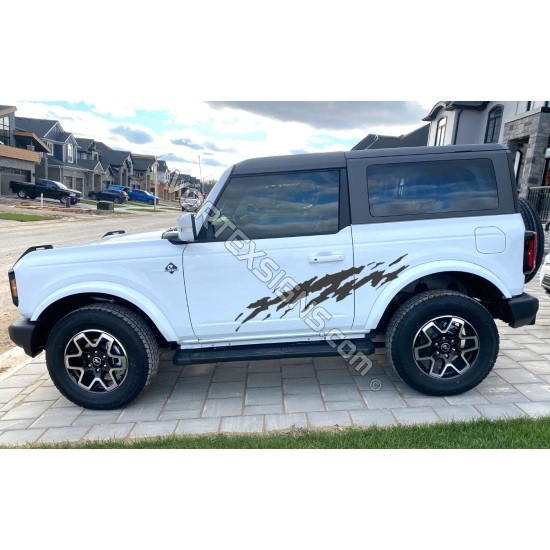 ford bronco mud splash look vinyl decals