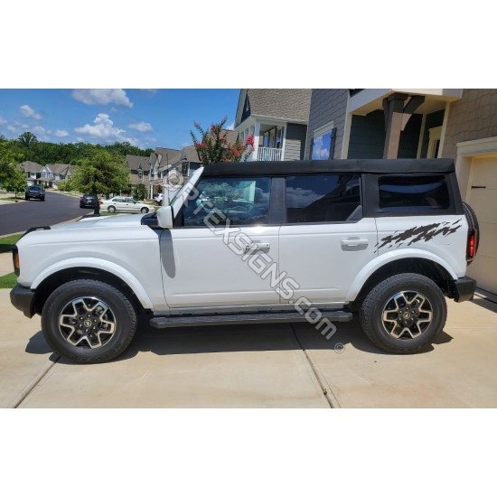 ford bronco mud splash look vinyl decals