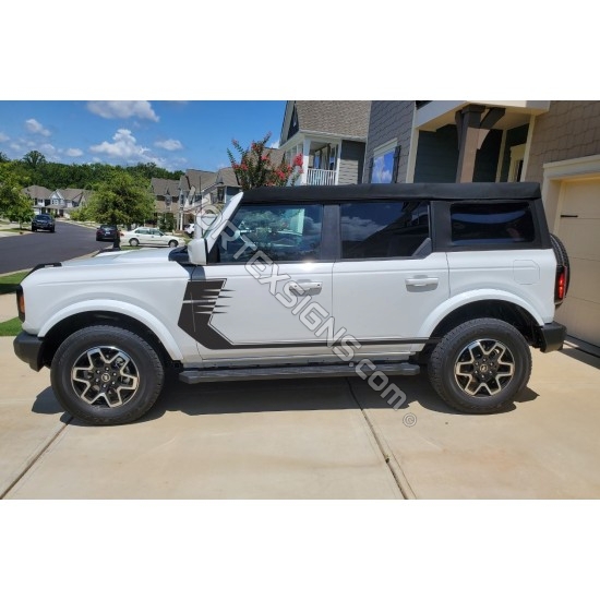 ford bronco exterior side graphics