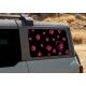 pet paws animal dog lover bronco window sticker