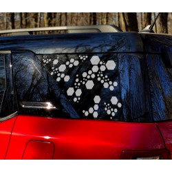 Hexagon Quarter Panel Window Decal for Bronco Sport - v12