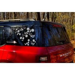 Hexagon Quarter Panel Window Decal for Bronco Sport - v12