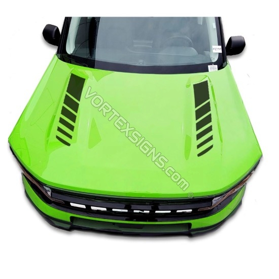 Vinyl Hood Accents stripe graphics for Ford Bronco Sport - V3 sticker