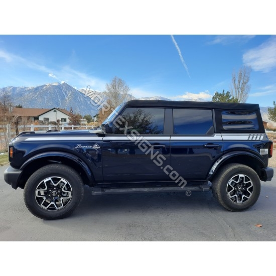 Ford bronco vinyl stripes