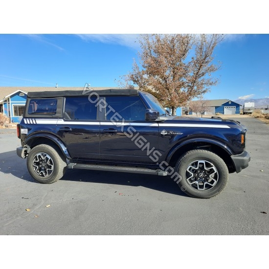 Ford bronco vinyl stripes