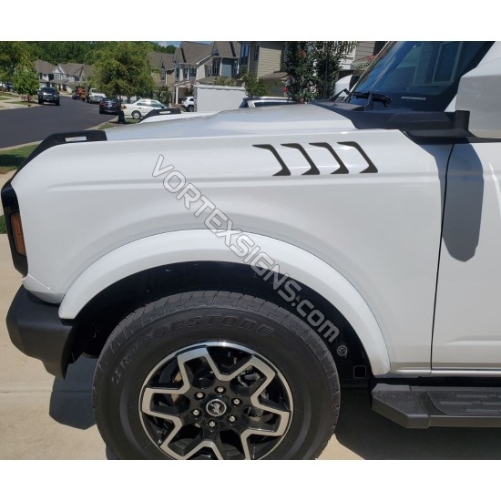 fender vent louvers for ford bronco 6g