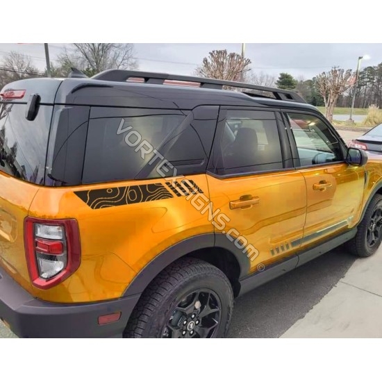  topographical stripes for ford bronco sport