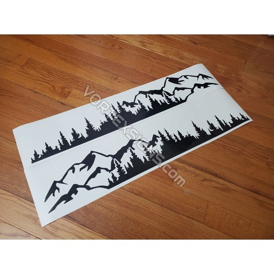 Trees and mountains decal for Ford Bronco Sport 