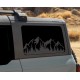 3rd Window Trees and Forest  for Ford Bronco 6G - V5 sticker