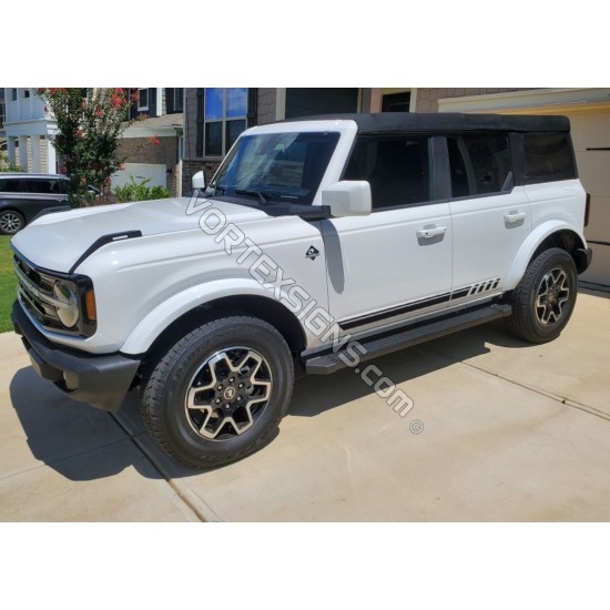 2021 bronco full size Body door stripes decals graphics for 6G Ford Bronco - v1 sticker
