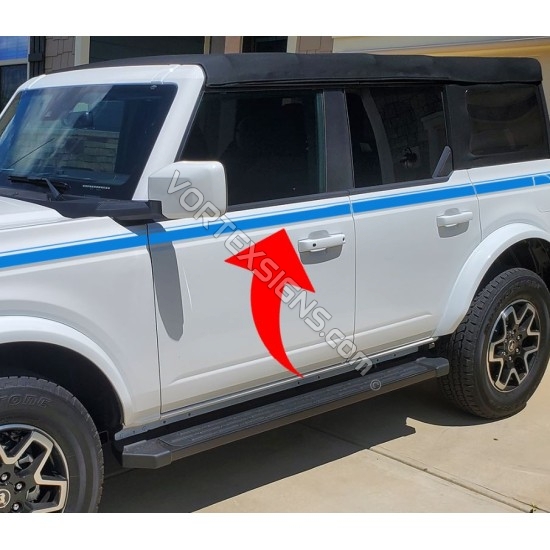 Ford bronco side stripes