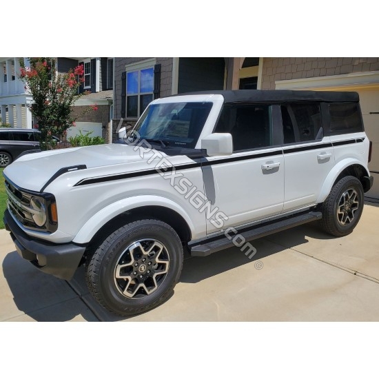 Ford bronco side stripes