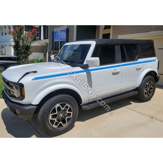 Ford bronco side stripes