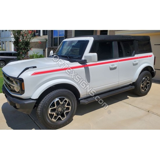 Ford bronco side stripes