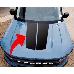 Hood stripes for Ford Bronco Sport - V11