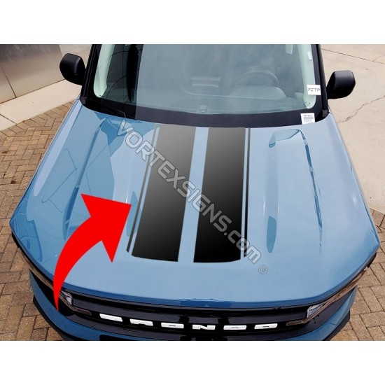 hood stripes for Ford bronco sport