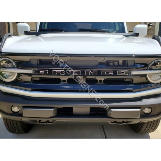 Vinyl Letters Overlay decal for Ford Bronco grille 6G 6 generation decal Vinyl Letters Overlay decal for Ford Bronco grille 6G 6 generation sticker