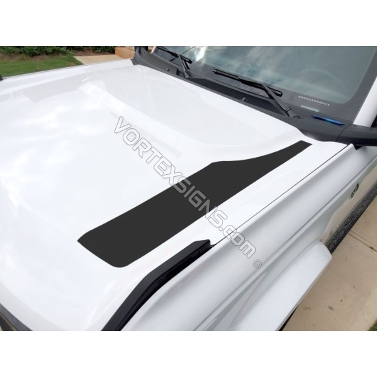 ford bronco hood graphic stripes