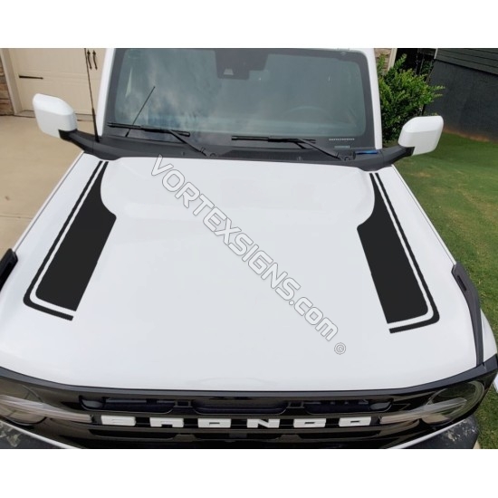 ford bronco replacement hood graphics