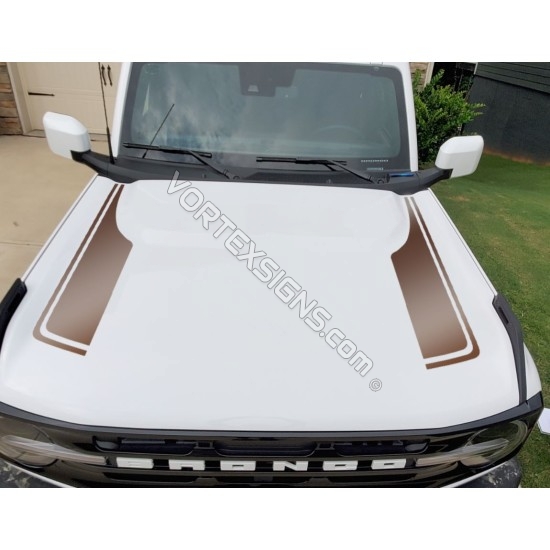 ford bronco replacement hood graphics