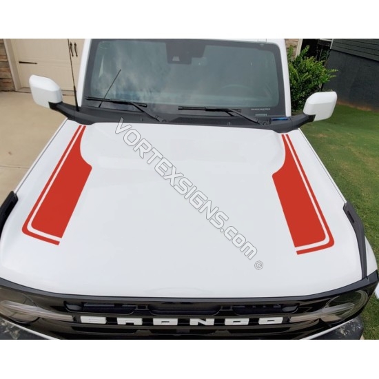 ford bronco replacement hood graphics