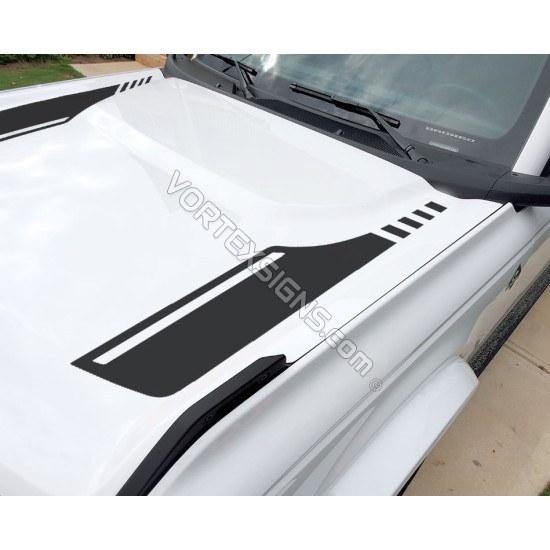 2021 bronco full size Hood accent stripes decal sticker for 6G Ford Bronco - v1 sticker