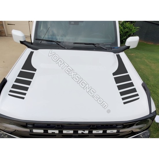 bronco oem replacement hood graphics